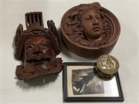 Columbia Medallion, Asian Carved Face
