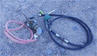 Tokheim Hand Crank Gas Pump w/ Hose & Nozzle
