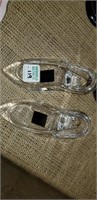 2 Oneida glass shoes