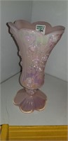 pink irridized vase