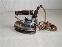 Vintage Simplex Electric Iron & Trivet