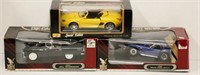 3 Diecast Fords Boxed - Mustang Thunderbird Cobra
