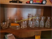 Shelf of Pressed Glass