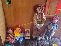 6 Raggedy Ann Doll Collection
