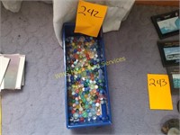 Box of Vintage Marbles - 8 Shooters and Misc.