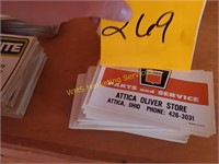 Attica Oliver Store Decal - Parts and Service