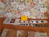 Oliver Decals and Oliver Parts Bags