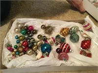 vintage Christmas ornaments mini glass balls