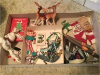 vintage Christmas mini stockings cigar fans elf