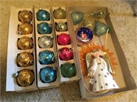 vintage Christmas ornaments lit angel Jewel Brite
