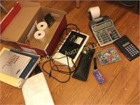 office supplies calculators staplers