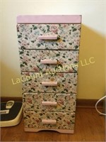 craft drawers cabinet 13" x 14" x 32"h fabric