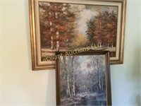 2 paintings pictures