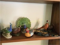 lefton peacocks assorted bird decorations