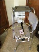 2 inva care items shower chair and Walker
