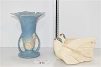 McCoy Planter & Roseville Vase