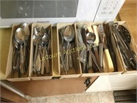 assorted silverware lots of spoons