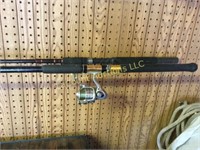 2 fishing poles one is new one has reel