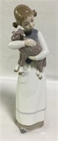 Lladro Porcelain Figurine, Girl With Lamb