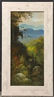 Signed Ted Brawley Oil On Board Landscape
