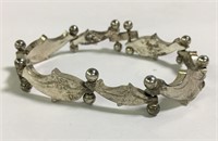 Sterling Silver Bracelet With Dolphin Details