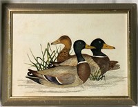 Walter Rosen Oil On Board Of Ducks