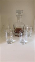 Decanter with 4 Glasses