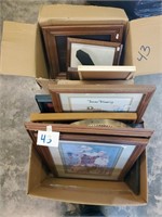lot of 2 boxes of picture frames
