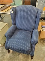 Blue Wing back chair