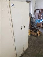smaller metal 2 door cabinet