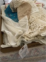 Box of Doilies and Table Runners