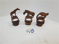 hand carved African animal napkin rings