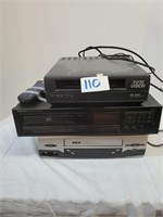 Lot of 2 VCR's and 1 CD Player