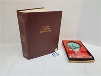 New Century Dictionary and neck magnifying glass