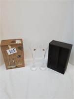 set of Cristal Champagne glasses