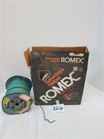 roll of 12-19 wire and romex 2-12 wire