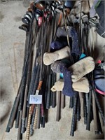 lot of golf clubs