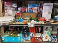 Hardware shelf. lot of assorted hardware items