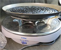 Escargot pan and Electric grill with 8 small pans