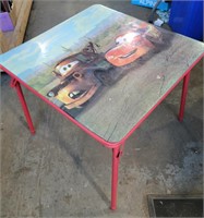 Disney Cars Table 24"X24" & 2 chairs