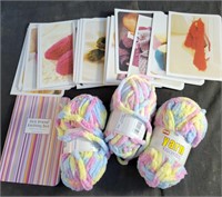 3 Yarn with several Knitting patterns