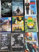11 DVD Movies, 4 Wii & 1 PS4 games