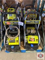 Ryobi pallet assorted pressure washers lot of 7