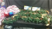 Christmas garlands, two working sets of lights &