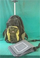 Backpack on rollers & Messenger bag