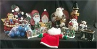 Large lot of Christmas decor - Santa hand puppet