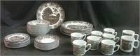 44 pieces of J & G Meakin ironstone dishes