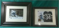 Two framed Auston Matthews prints
