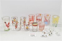 Assortment of Glasses & Thimbles