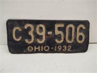 Vintage 1932 Ohio truck license plate